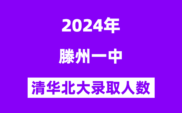 2024年滕州一中考入清华北大多少人(附历年高考录取分数线)